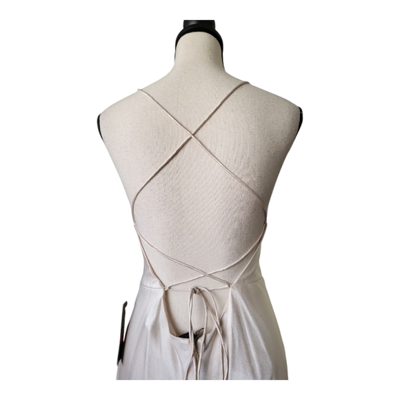 Alice + Olivia Montana Maxi Lace Up Gown Size 8 New - Picture 6 of 9